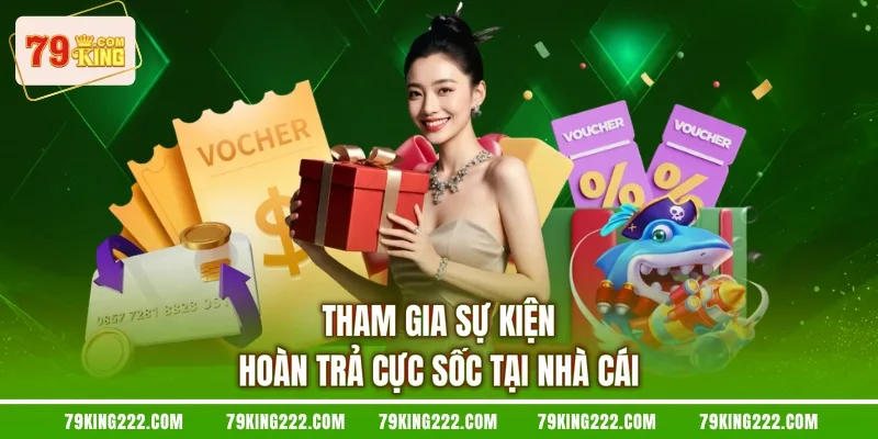 Tham gia sự kiện hoàn trả cực sốc tại nhà cái